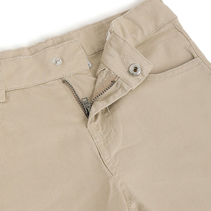 Boys Medium Natural Solid Trouser image number 2